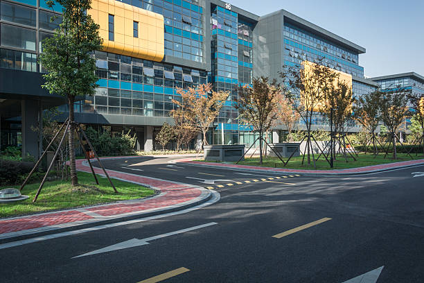 istock Contemporary Office Architecture Embracing Nature and Urban Design Elements 2211878323