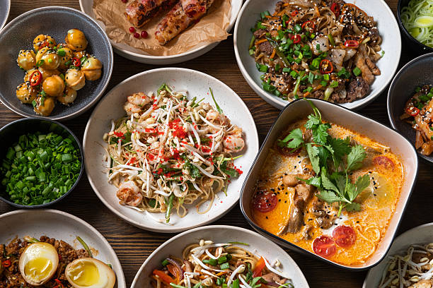 istock Assorted Asian Noodle and Soup Dishes 2211879327