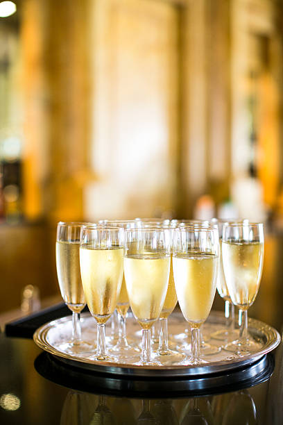 istock Luxury Glasses and candles at sunset 2211880228