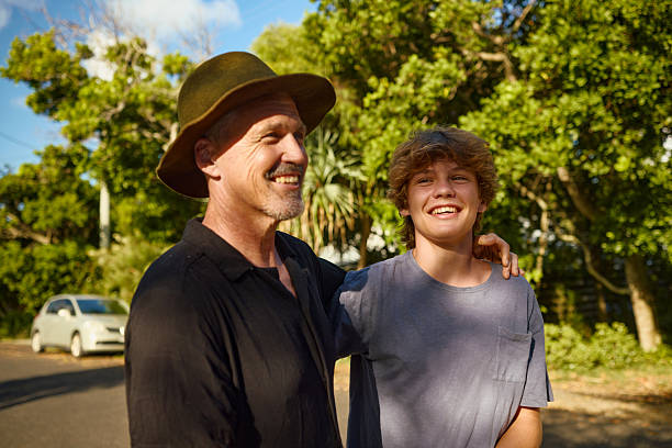 istock Father and son sharing a moment of affection in australia 2211884957