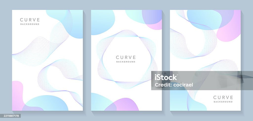 Gradient Curve Illustration Stock Illustration - Download Image Now ...