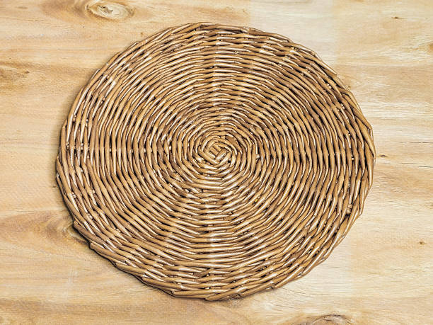 istock round woven placemat placed from a paper vine 2211890741