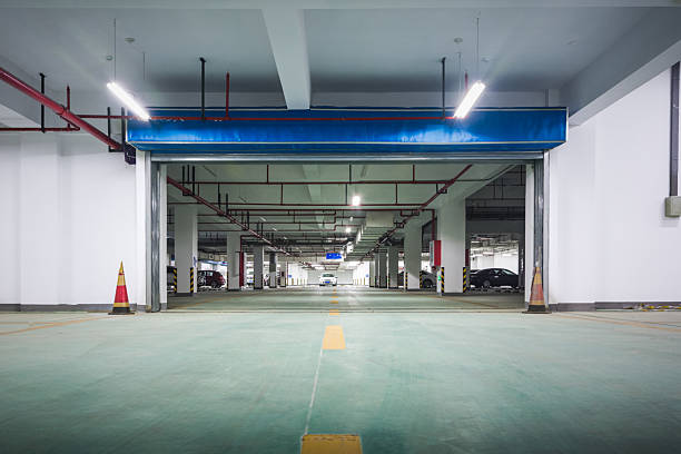 istock A Modern Parking Garage Interior: Wide Open Spaces and Clean Lines 2211893175