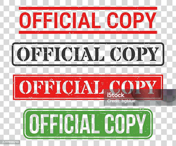Copy Stamp Rot Official Copy Rubber Stamp Set On Blank Background Stock Illustration ...