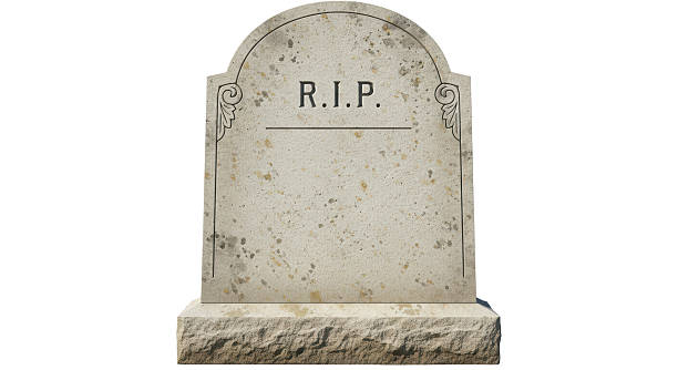 istock Isolated Tombstone with RIP Inscription Rest In Peace 2211905299