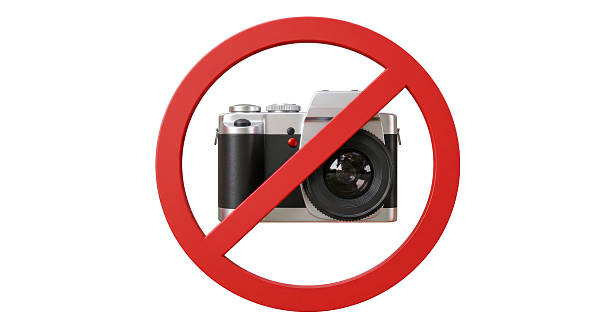 Isolated No Camera Symbol Red Prohibition Sign