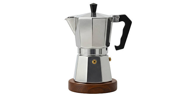 istock Isolated Classic Italian Moka Pot for Brewing Coffee 2211906481