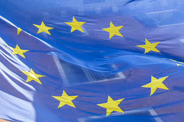 European Union, European Union Flag, Flag, Europe, Canvas Fabric,textile cloth fabric texture