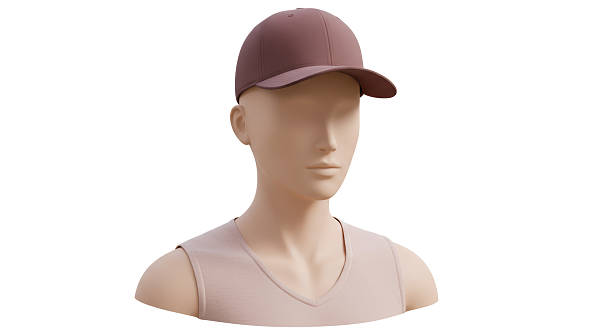 Isolated Mannequin Wearing Baseball Cap and T-Shirt