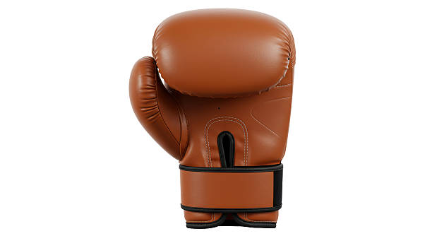 istock Isolated Brown Leather Boxing Glove 2211908062