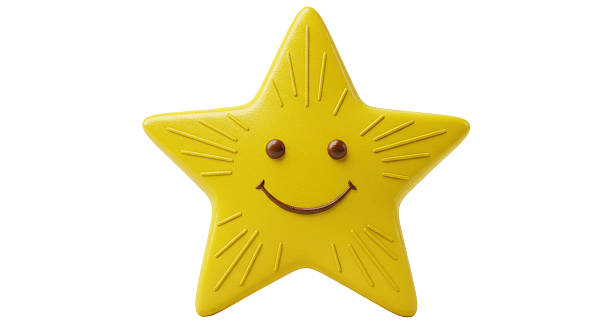 istock Isolated Smiling Yellow Star Cartoon Character Icon 2211909559