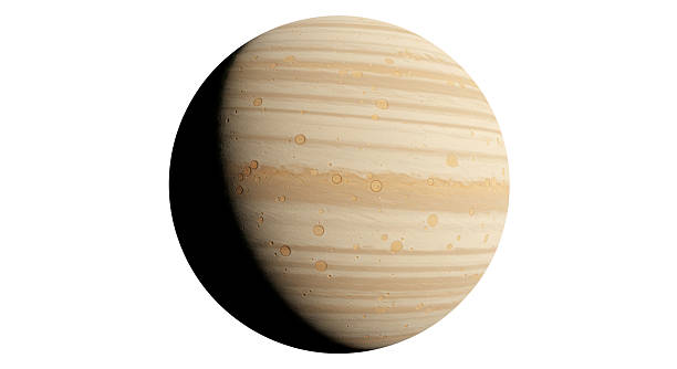 istock Isolated Planet with Brown and Beige Layers 2211910051