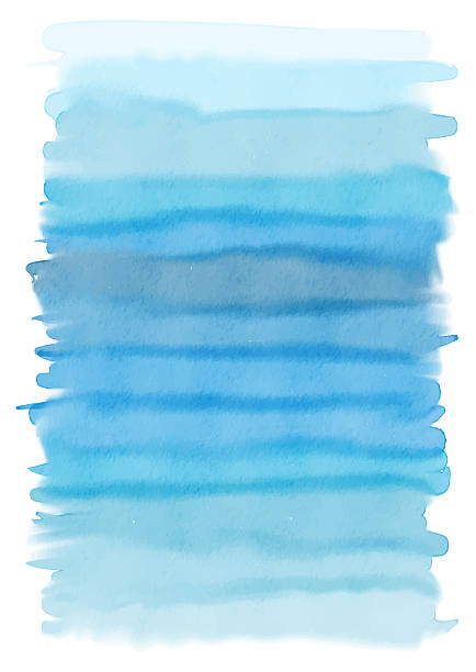 istock Abstract hand painted watercolour background with ocean themed colours 2211912845
