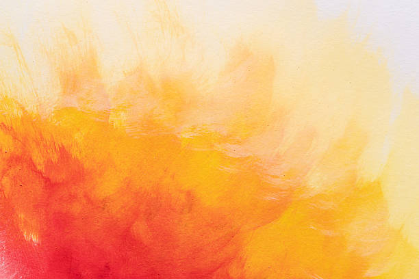 Background painted with red and yellow paint
