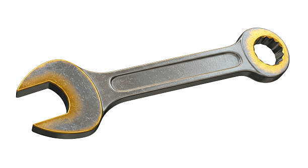 istock Isolated Used and Rusty Combination Wrench 2211915642