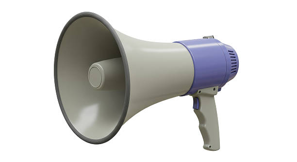 istock Isolated Blue and Grey Megaphone Public Announcement Tool 2211918294