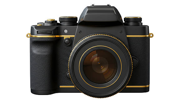Isolated Classic DSLR Camera Photography Equipment