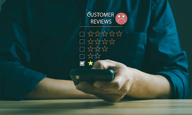 istock Lowest rating or review is dissatisfying. 2211926421