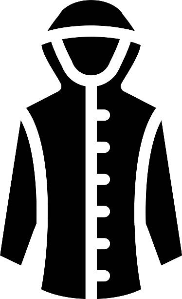 Raincoat Glyph Icon Design
