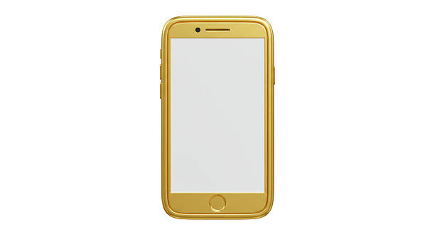 istock Isolated Golden Phone 2211929006