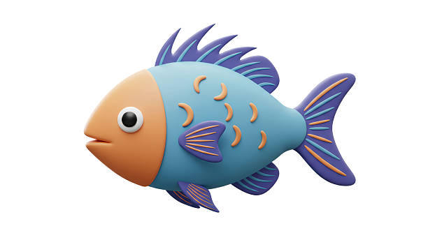 istock Isolated Cartoon Fish Aquatic Animal 2211929799