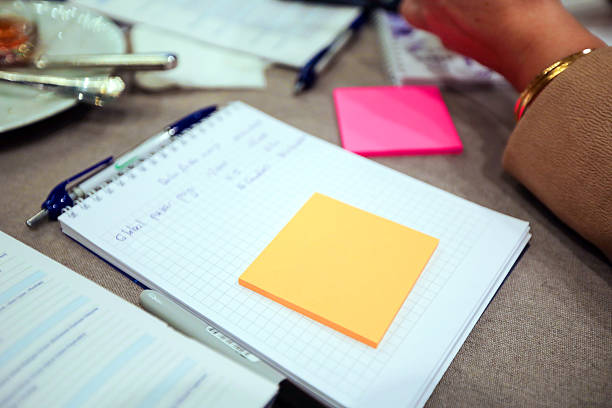 Business Meeting, Postit Use, Brainstorming
