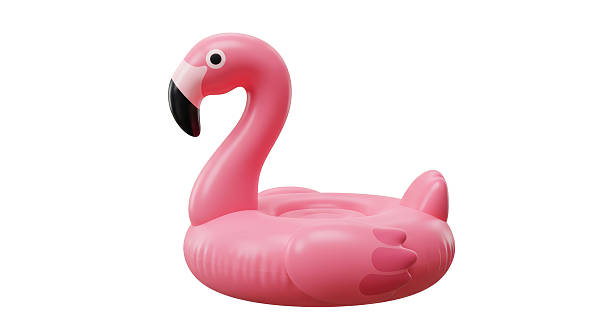 istock Isolated Inflatable Pink Flamingo Pool Float for Summer 2211932427