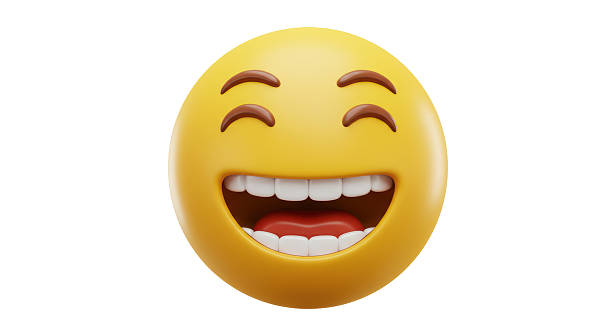 istock Isolated Yellow Smiley Face with Big Grin 2211934021