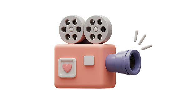 istock Isolated Cartoon Camera with Heart 2211938905