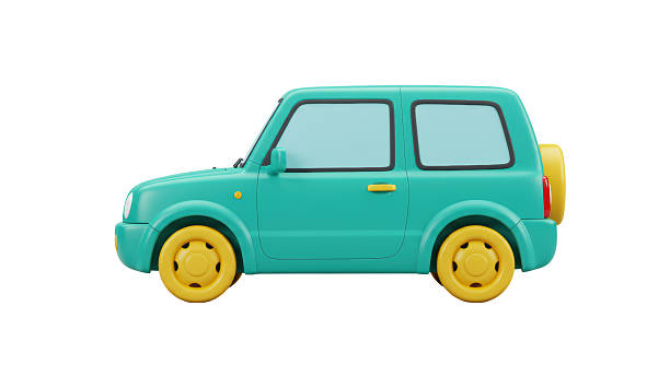 istock Isolated Turquoise Off-Road Car 2211940994