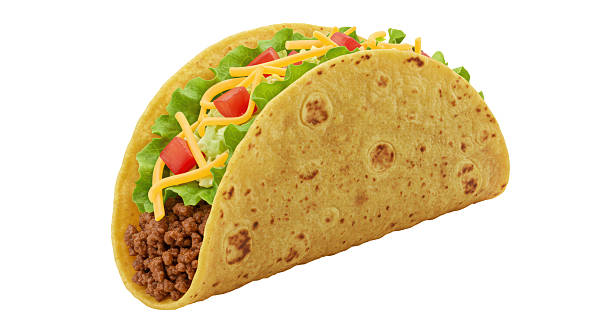 istock Isolated Delicious Taco with Meat Cheese and Vegetables 2211945270