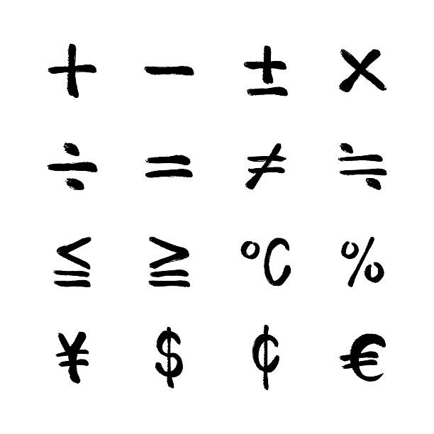 istock Set of hand-drawn symbol illustrations with a brush touch 2211945905