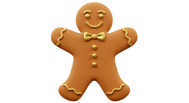 istock Isolated Gingerbread Man Festive Cookie Decoration 2211950325