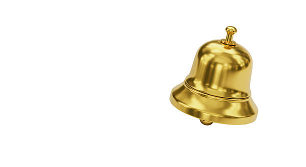 istock Isolated Golden Service Bell 2211950939