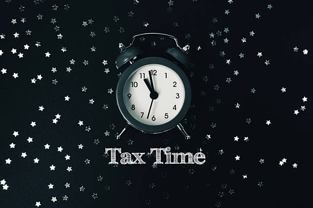 istock Black and white clock with the time of 11:00 2211951668