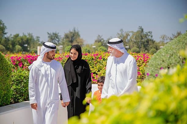 istock Three Generation Arab Family Enjoying at Park 2211953113