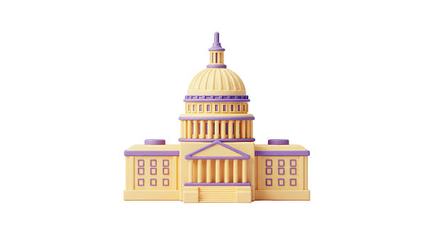 istock Isolated Cartoon US Capitol Building Government Architecture 2211957007