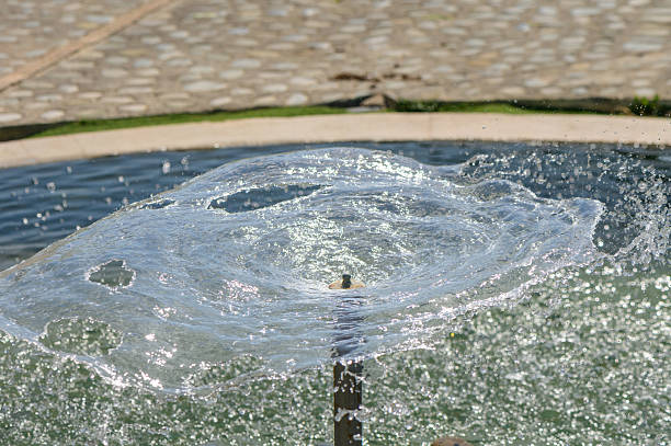 istock Water Splash from Fountain in Pool 2211970753