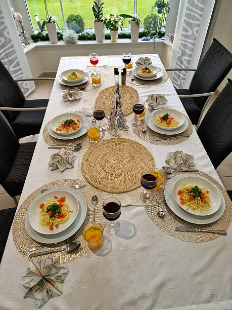istock An Elegant Dinner Table Setting Accompanied by Delectable Culinary Delights and Aesthetics 2211973187
