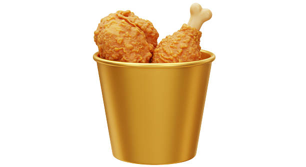 istock Isolated Bucket of Crispy Fried Chicken 2211975494