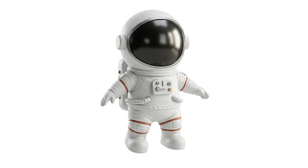 istock Isolated 3D Astronaut Character in White Suit 2211975925