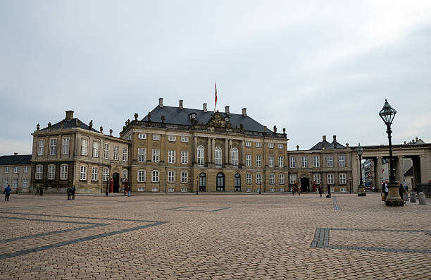 Royal Danish Palace Amalienborg. Royal residence in Copenhagen, Denmark. Copenhagen, Denmark - September 5, 2024
