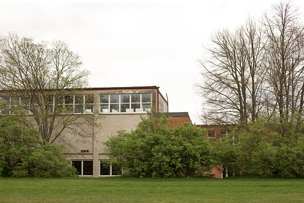 istock A spacious and contemporary modern building enveloped by lush greenery 2211983189