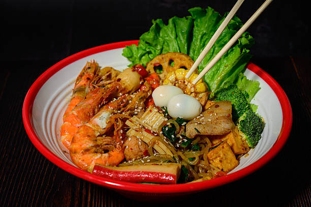 istock Mala hot pot with spices and herbs, hot and spicy 2211986245