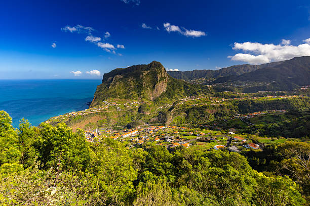 istock Madeira landscape with mountains and ocean view 2212000995