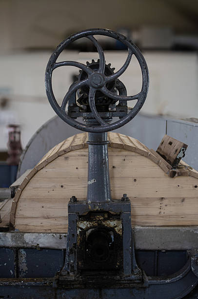 istock Old industrial handwheel 2212003273