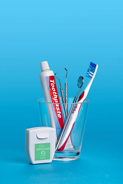 Appointment for the Dentist on a Blue Background