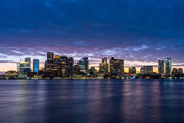 istock Boston skyline at the end of a sunset. 2212015582