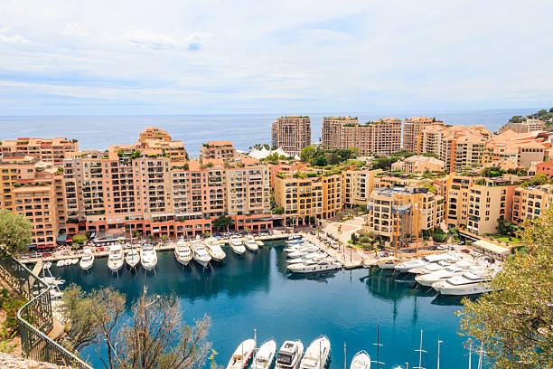 istock Panoramic view of Monte Carlo harbour in Monaco 2212034076