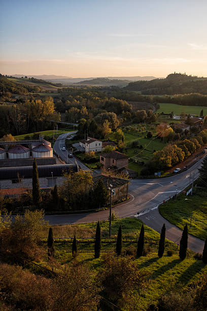 Tuscany landscape on an autumn afternoon, Italy